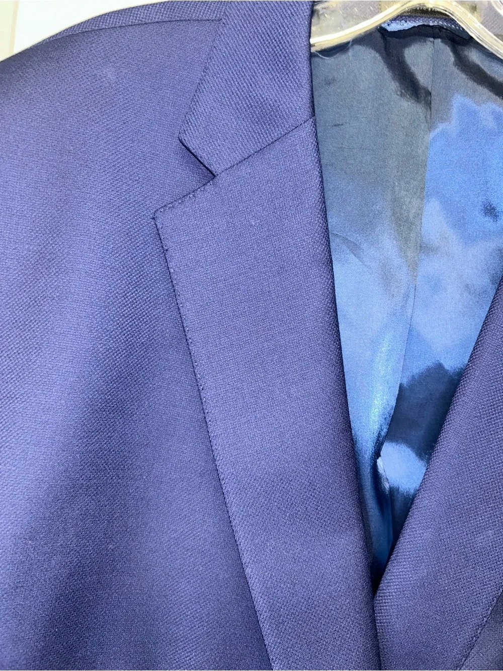 LAUREN RALPH LAUREN NAVY WOOL BLEND SPORT COAT/BLAZER.  Size 52R